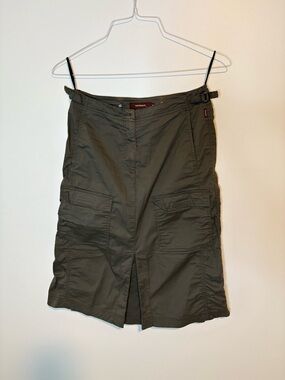 Sandwich Olive Green Utility Cargo Skirt